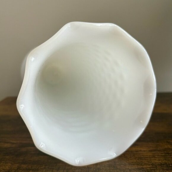•SOLD•|Anchor Hocking| Vintage Large 13” White Milk Glass Hobnail Vase - Picture 4 of 6